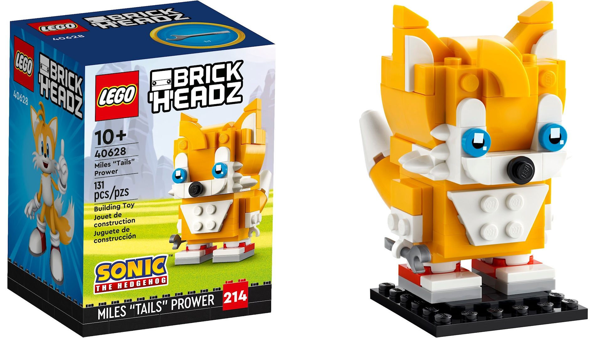 Lego Brick Headz Miles Tails Prower Sonic 40628 - 131 Pz